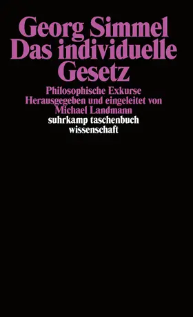 Simmel / Landmann |  Das individuelle Gesetz | Buch |  Sack Fachmedien