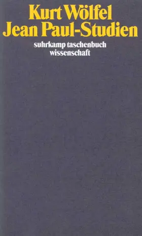 Wölfel / Buschendorf |  Jean-Paul-Studien | Buch |  Sack Fachmedien