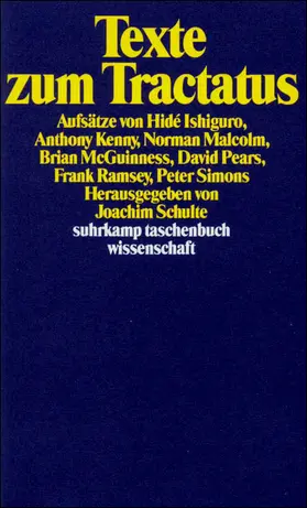 Schulte |  Texte zum 'Tractatus' | Buch |  Sack Fachmedien