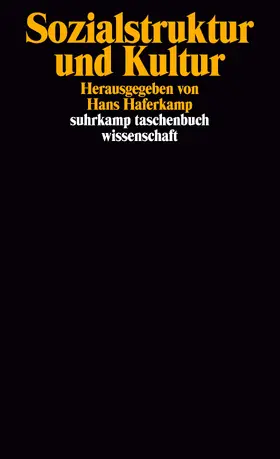 Haferkamp |  Sozialstruktur und Kultur | Buch |  Sack Fachmedien