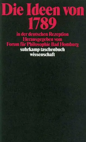  Die Ideen von 1789 in der deutschen Rezeption | Buch |  Sack Fachmedien