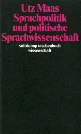 Maas |  Sprachpolitik und politische Sprachwissenschaft | Buch |  Sack Fachmedien