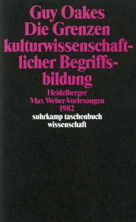 Oakes |  Die Grenzen kulturwissenschaftlicher Begriffsbildung | Buch |  Sack Fachmedien