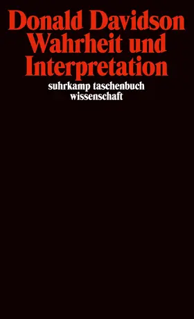 Davidson / Henrich / Luhmann |  Wahrheit und Interpretation | Buch |  Sack Fachmedien