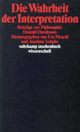 Picardi / Schulte |  Die Wahrheit der Interpretation | Buch |  Sack Fachmedien