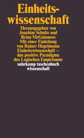 McGuinness / Schulte |  Einheitswissenschaft | Buch |  Sack Fachmedien