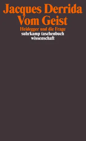 Derrida |  Vom Geist | Buch |  Sack Fachmedien
