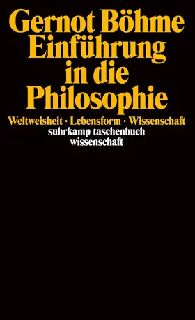 Böhme |  Einführung in die Philosophie | Buch |  Sack Fachmedien