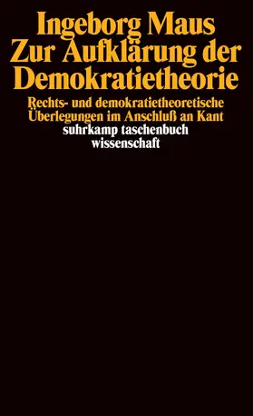 Maus |  Zur Aufklärung der Demokratietheorie | Buch |  Sack Fachmedien