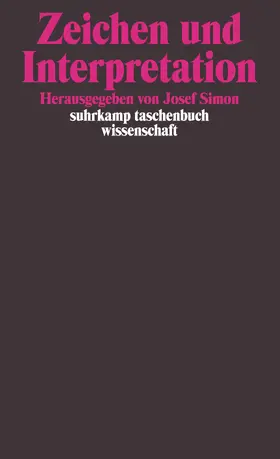 Simon |  Zeichen und Interpretation | Buch |  Sack Fachmedien