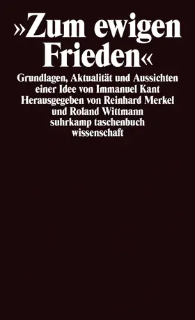 Wittmann / Merkel |  ' Zum ewigen Frieden' | Buch |  Sack Fachmedien