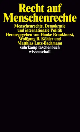 Brunkhorst / Lutz-Bachmann / Köhler |  Recht auf Menschenrechte | Buch |  Sack Fachmedien