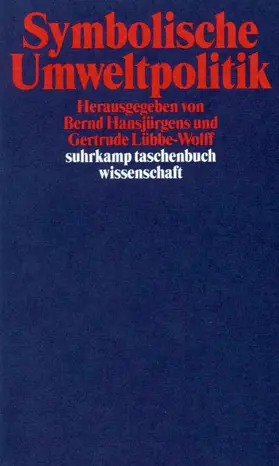 Hansjürgens / Lübbe-Wolff |  Symbolische Umweltpolitik | Buch |  Sack Fachmedien