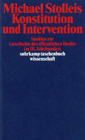 Stolleis |  Konstitution und Intervention | Buch |  Sack Fachmedien