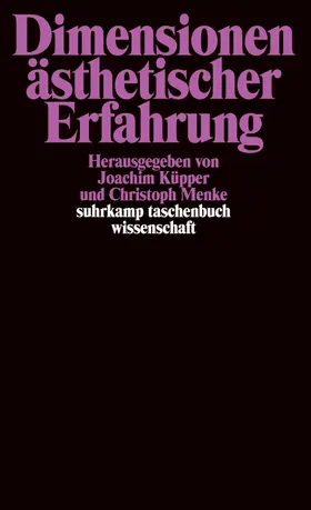 Küpper / Menke |  Dimensionen ästhetischer Erfahrung | Buch |  Sack Fachmedien
