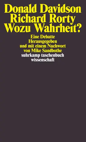 Davidson / Rorty / Sandbothe |  Wozu Wahrheit ? | Buch |  Sack Fachmedien