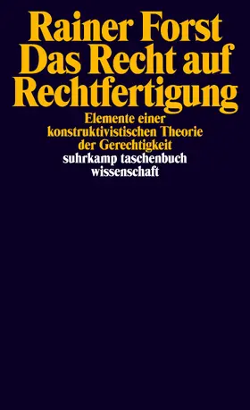 Forst |  Das Recht auf Rechtfertigung | Buch |  Sack Fachmedien