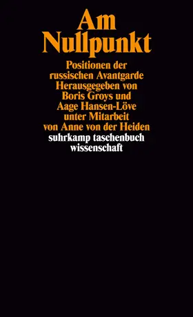 Groys / Hansen-Löve |  Am Nullpunkt | Buch |  Sack Fachmedien