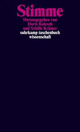 Kolesch / Krämer |  Stimme | Buch |  Sack Fachmedien