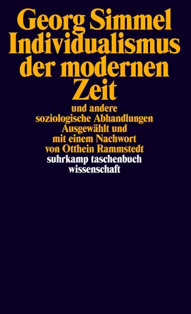 Simmel / Rammstedt |  Individualismus der modernen Zeit | Buch |  Sack Fachmedien