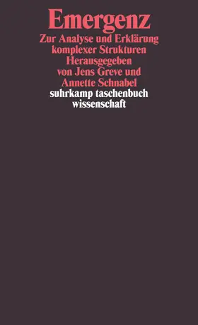 Greve / Schnabel |  Emergenz | Buch |  Sack Fachmedien