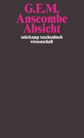 Anscombe |  Absicht | Buch |  Sack Fachmedien