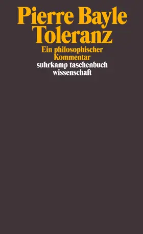 Bayle / Buddeberg / Forst |  Toleranz | Buch |  Sack Fachmedien