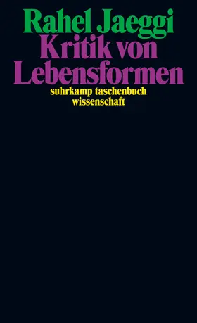 Jaeggi |  Kritik von Lebensformen | Buch |  Sack Fachmedien