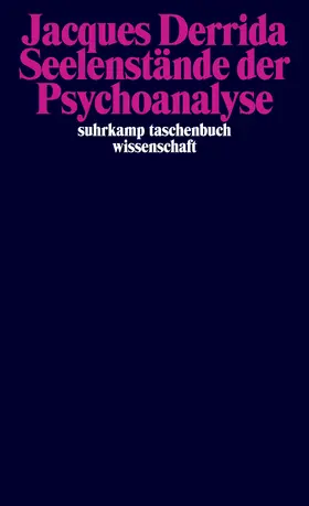 Derrida |  Seelenstände der Psychoanalyse | Buch |  Sack Fachmedien