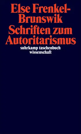 Frenkel-Brunswik / Kranebitter |  Schriften zum Autoritarismus | Buch |  Sack Fachmedien