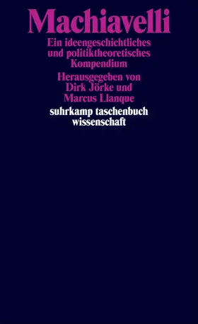 Jörke / Llanque |  Machiavelli | Buch |  Sack Fachmedien