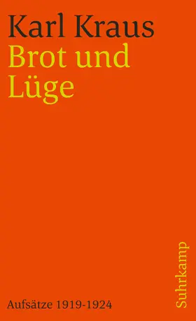 Kraus / Wagenknecht |  Schriften in den suhrkamp taschenbüchern. Zweite Abteilung. Acht Bände | Buch |  Sack Fachmedien