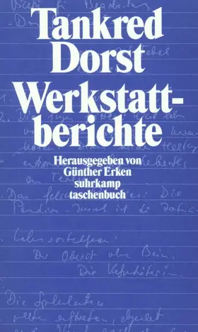 Dorst / Erken | Werkstattberichte | Buch | 978-3-518-39425-0 | sack.de