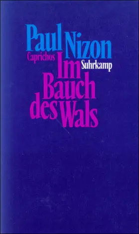 Nizon |  Im Bauch des Wals | Buch |  Sack Fachmedien