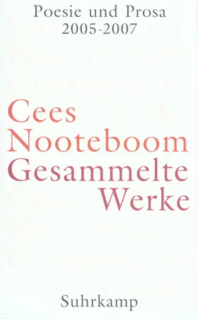 Nooteboom / Schaber |  Gesammelte Werke in neun Bänden | Buch |  Sack Fachmedien