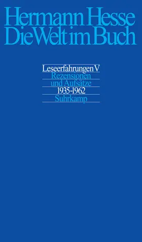 Hesse / Michels |  Die Welt im Buch V. | Buch |  Sack Fachmedien