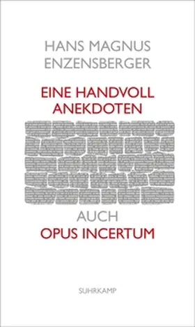 Enzensberger |  Eine Handvoll Anekdoten | Buch |  Sack Fachmedien