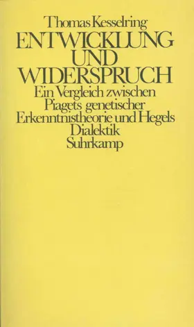 Kesselring |  Entwicklung und Widerspruch | Buch |  Sack Fachmedien