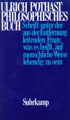 Pothast |  Philosophisches Buch | Buch |  Sack Fachmedien