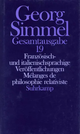 Simmel / Papilloud / Rammstedt |  Gesamtausgabe in 24 Bänden | Buch |  Sack Fachmedien
