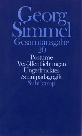 Simmel / Karlsruhen / Rammstedt |  Gesamtausgabe in 24 Bänden | Buch |  Sack Fachmedien