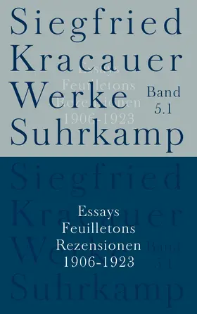 Kracauer |  Werke in neun Bänden | Buch |  Sack Fachmedien