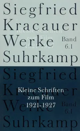 Kracauer / Mülder-Bach |  Werke in neun Bänden | Buch |  Sack Fachmedien