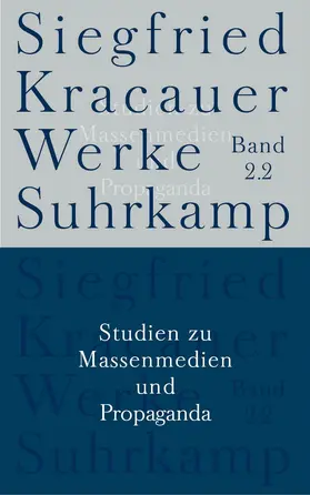 Kracauer / Fleck / Stiegler |  Werke in neun Bänden | Buch |  Sack Fachmedien