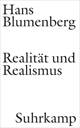 Blumenberg / Zambon |  Realität und Realismus | Buch |  Sack Fachmedien