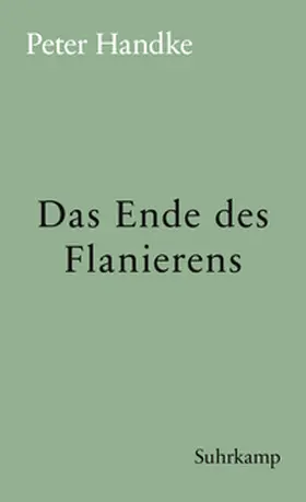 Handke | Das Ende des Flanierens | E-Book | www2.sack.de