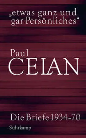 Celan / Wiedemann |  »etwas ganz und gar Persönliches« | eBook | Sack Fachmedien