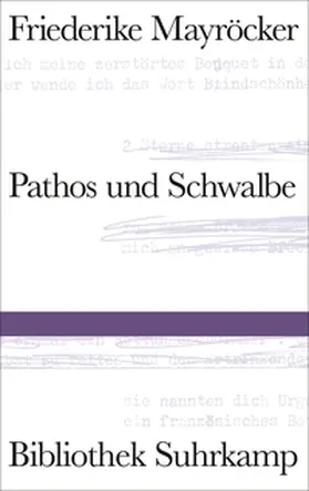 Mayröcker |  Pathos und Schwalbe | eBook | Sack Fachmedien