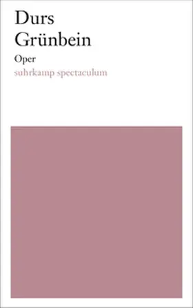 Grünbein | Oper | E-Book | sack.de