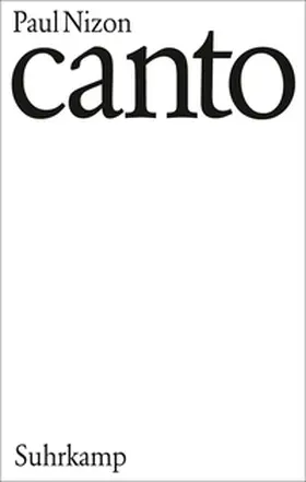 Nizon |  Canto | eBook | Sack Fachmedien